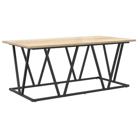 Mesa de café Roble de Sonoma 100x50x40 cm Hecha de madera elaborada y metal | Foro24.es | Tu tienda online para hogar, jardín y más Foro24.es