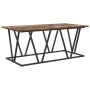 Mesa de café en roble ahumado, 100x50x40 cm, de madera ingenierizada y metal | Foro24.es | Tu tienda online para hogar, jardín y más Foro24.es