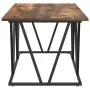 Mesa de café en roble ahumado, 100x50x40 cm, de madera ingenierizada y metal | Foro24.es | Tu tienda online para hogar, jardín y más Foro24.es