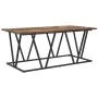 Mesa de café en roble ahumado, 100x50x40 cm, de madera ingenierizada y metal | Foro24.es | Tu tienda online para hogar, jardín y más Foro24.es