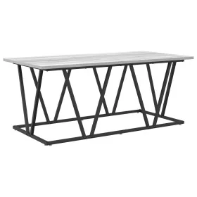 Mesa de Café Gris Sonoma 100x50x40 cm Hecha de