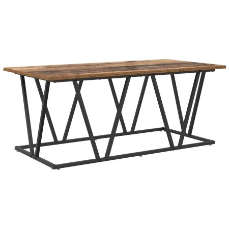 Mesa de café de madera reciclada 100x50x40 cm de madera de ingeniería y metal | Foro24.es | Tu tienda online para hogar, jardín y más Foro24.es
