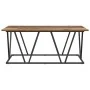 Mesa de café de madera reciclada 100x50x40 cm de madera de ingeniería y metal | Foro24.es | Tu tienda online para hogar, jardín y más Foro24.es