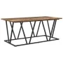 Mesa de café de madera reciclada 100x50x40 cm de madera de ingeniería y metal | Foro24.es | Tu tienda online para hogar, jardín y más Foro24.es