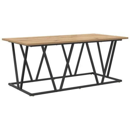 Mesa de café Artisan de roble 100x50x40 cm, de madera de ingeniería y metal | Foro24.es | Tu tienda online para hogar, jardín y más Foro24.es