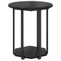 Mesa Lateral 2 pcs Madera de Roble Negro y Metal | Foro24.es | Tu tienda online para hogar, jardín y más Foro24.es