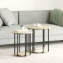 Mesa auxiliar de 2 piezas de madera de roble Sonoma y metal von , Seitentische - Ref: Foro24-869715, Preis: 69,24 €, Rabatt: ...