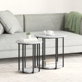 Comprar Mesa Lateral 2 pcs Gris Sonoma de Madera