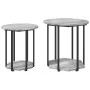 Mesa Lateral 2 pcs Gris Sonoma de Madera y Metal | Foro24.es | Tu tienda online para hogar, jardín y más Foro24.es