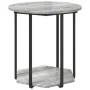 Mesa Lateral 2 pcs Gris Sonoma de Madera y Metal | Foro24.es | Tu tienda online para hogar, jardín y más Foro24.es