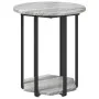 Mesa Lateral 2 pcs Gris Sonoma de Madera y Metal | Foro24.es | Tu tienda online para hogar, jardín y más Foro24.es