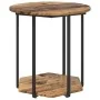 Mesa lateral 2 pcs de madera vieja, madera ingeniada y metal | Foro24.es | Tu tienda online para hogar, jardín y más Foro24.es