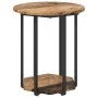 Mesa lateral 2 pcs de madera vieja, madera ingeniada y metal | Foro24.es | Tu tienda online para hogar, jardín y más Foro24.es