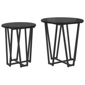 Set de Mesas Laterales de 2 - MDF y Metal en