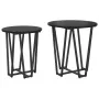 Set de Mesas Laterales de 2 - MDF y Metal en Roble Negro | Foro24.es | Tu tienda online para hogar, jardín y más Foro24.es