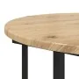 Juego de 2 mesas laterales de roble, madera de ingeniería y metal | Foro24.es | Tu tienda online para hogar, jardín y más Foro24.es