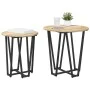 Mesa de Lado 2 pcs de Madera de Sonoma y Metal | Foro24.es | Tu tienda online para hogar, jardín y más Foro24.es
