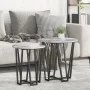 Mesa auxiliar de 2 piezas en gris Sonoma, hecha de madera y metal | Foro24.es | Tu tienda online para hogar, jardín y más Foro24.es