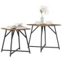Mesa Auxiliar 2 pcs Madera Vieja, Madera Ingenierada y Metal | Foro24.es | Tu tienda online para hogar, jardín y más Foro24.es