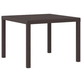 Mesa de Exterior Marrón Polipropileno Cuadrada 1 m Ligera by , Garden tables - Ref: Foro24-871681, Price: 87,73 €, Discount: ...
