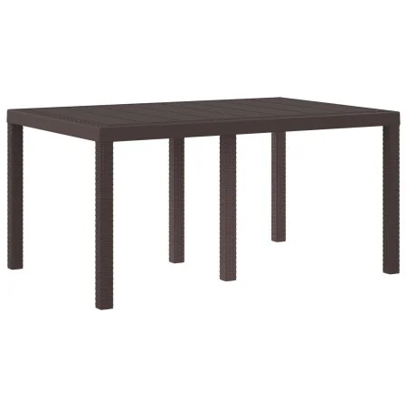 Mesa Exterior Marrón Plástico Grande Ligera by , Garden tables - Ref: Foro24-871685, Price: 128,14 €, Discount: -5%%