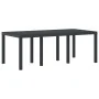 Mesa de Jardín Antracita 200x100x73 cm de Polirratán de , Mesas de jardín - Ref: Foro24-871688, Precio: 163,00 €, Descuento: ...