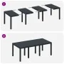 Mesa de Jardín Antracita 200x100x73 cm de Polirratán de , Mesas de jardín - Ref: Foro24-871688, Precio: 163,00 €, Descuento: ...
