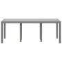 Mesa de jardín Gris Claro 200x100x73 cm de Polirratán by , Garden tables - Ref: Foro24-871691, Price: 163,00 €, Discount: -5%%