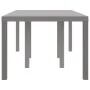 Mesa de jardín Gris Claro 200x100x73 cm de Polirratán by , Garden tables - Ref: Foro24-871691, Price: 163,00 €, Discount: -5%%