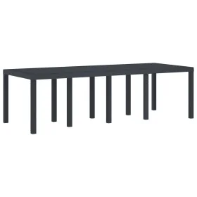 Mesa de Jardín Antracita 250x100x73 cm de Polyratán de , Mesas de jardín - Ref: Foro24-871692, Precio: 183,40 €, Descuento: -5%%