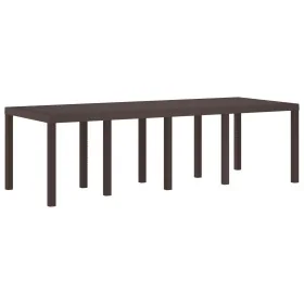 Mesa de Jardín Marrón 250x100x73 cm de Rattan Sintético de , Mesas de jardín - Ref: Foro24-871693, Precio: 183,40 €, Descuent...