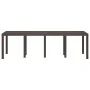 Mesa de Jardín Marrón 250x100x73 cm de Rattan Sintético by , Garden tables - Ref: Foro24-871693, Price: 183,40 €, Discount: -5%%