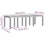 Mesa de Jardín Marrón 250x100x73 cm de Rattan Sintético by , Garden tables - Ref: Foro24-871693, Price: 183,40 €, Discount: -5%%