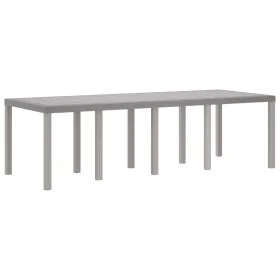 mesa de patio Gris claro Metal, materiales sintéticos Grande de , Mesas de jardín - Ref: Foro24-871695, Precio: 189,96 €, Des...