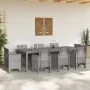 mesa de patio Gris claro Metal, materiales sintéticos Grande by , Garden tables - Ref: Foro24-871695, Price: 189,96 €, Discou...