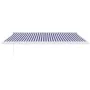 Toldo retráctil aluminio y tela azul y blanco 4x3 m by , Awnings - Ref: Foro24-3154523, Price: 542,81 €, Discount: -5%%