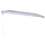 Toldo retráctil aluminio y tela azul y blanco 4x3 m by , Awnings - Ref: Foro24-3154523, Price: 542,81 €, Discount: -5%%