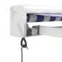 Toldo retráctil aluminio y tela azul y blanco 4x3 m by , Awnings - Ref: Foro24-3154523, Price: 542,81 €, Discount: -5%%