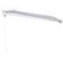 Toldo retráctil aluminio y tela azul y blanco 3x2,5 m by , Awnings - Ref: Foro24-3154521, Price: 422,44 €, Discount: -5%%