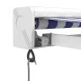 Toldo retráctil aluminio y tela azul y blanco 3x2,5 m by , Awnings - Ref: Foro24-3154521, Price: 422,44 €, Discount: -5%%
