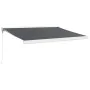 Toldo retráctil aluminio y tela gris antracita 3,5x2,5 m by , Awnings - Ref: Foro24-3154537, Price: 431,04 €, Discount: -5%%
