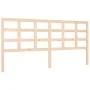 Bed frame with solid wood headboard 200x200 cm by vidaXL, Beds and slatted bases - Ref: Foro24-3194006, Price: 141,46 €, Disc...