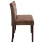 Banco de piel de ante artificial marrón 120 cm by , Benches for halls and storage - Ref: Foro24-288573, Price: 225,37 €, Disc...