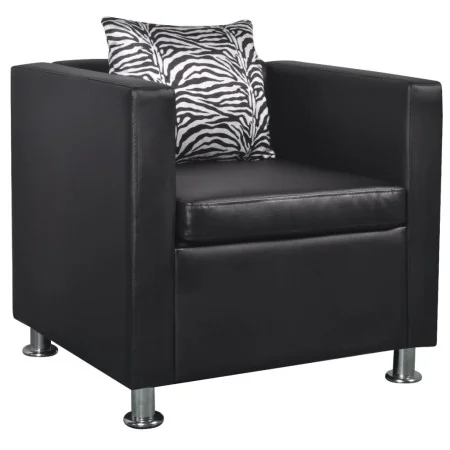 Sillón de cuero sintético negro by , Armchairs - Ref: Foro24-242210, Price: 210,31 €, Discount: -5%%