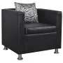Sillón de cuero sintético negro by , Armchairs - Ref: Foro24-242210, Price: 210,31 €, Discount: -5%%