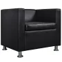 Sillón de cuero sintético negro by , Armchairs - Ref: Foro24-242210, Price: 210,31 €, Discount: -5%%
