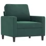 Sillón con taburete terciopelo verde oscuro 60 cm von , Sofas - Ref: Foro24-3201047, Preis: 216,31 €, Rabatt: -5%%