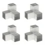 Conectores de postes en Y 4 uds metal galvanizado 101x101 mm by , fence posts - Ref: Foro24-145482, Price: 85,22 €, Discount:...