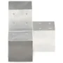 Conectores de postes en Y 4 uds metal galvanizado 101x101 mm by , fence posts - Ref: Foro24-145482, Price: 85,22 €, Discount:...