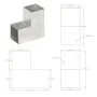 Conector de postes en forma de L metal galvanizado 101x101 mm by , fence posts - Ref: Foro24-145477, Price: 20,90 €, Discount...